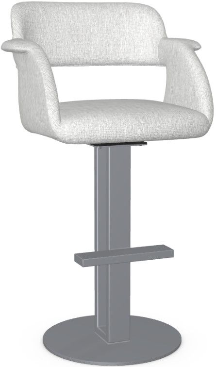 Amisco Customizable Positano Upholstered Swivel Bar Stool-0