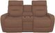 La-Z-Boy® Baron Mocha Leather Power Wall Reclining Loveseat with Console, Headrest and Lumbar-1
