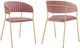 Armen Living Nara 2-Piece Pink Dining Chairs-3