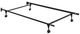 Emerald Home Vera Black Twin/Full Adjustable Metal Bed Frame-0