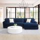 ACME Furniture Breton 2-Piece Blue Right-Arm Facing Sectional and Chaise-1