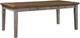 Mazin Furniture Tigard Cherry Top Dining Table with Gray Base-0