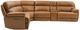 Steve Silver Co. Gatlin 6-Piece Butterscotch Leather L-Shape Dual-Power Zero-Gravity Reclining Sectional-3