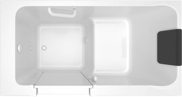 American Standard Luxury Series White Alcove Walk-In Soaking Bathtub-3