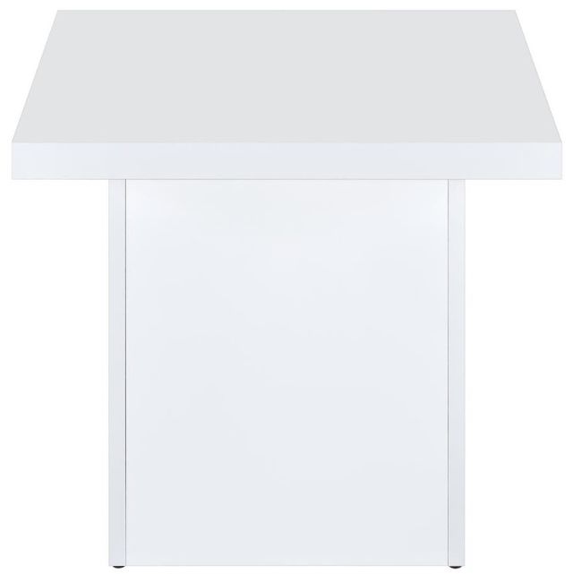 Coaster® Devar White High Gloss Side Table-3