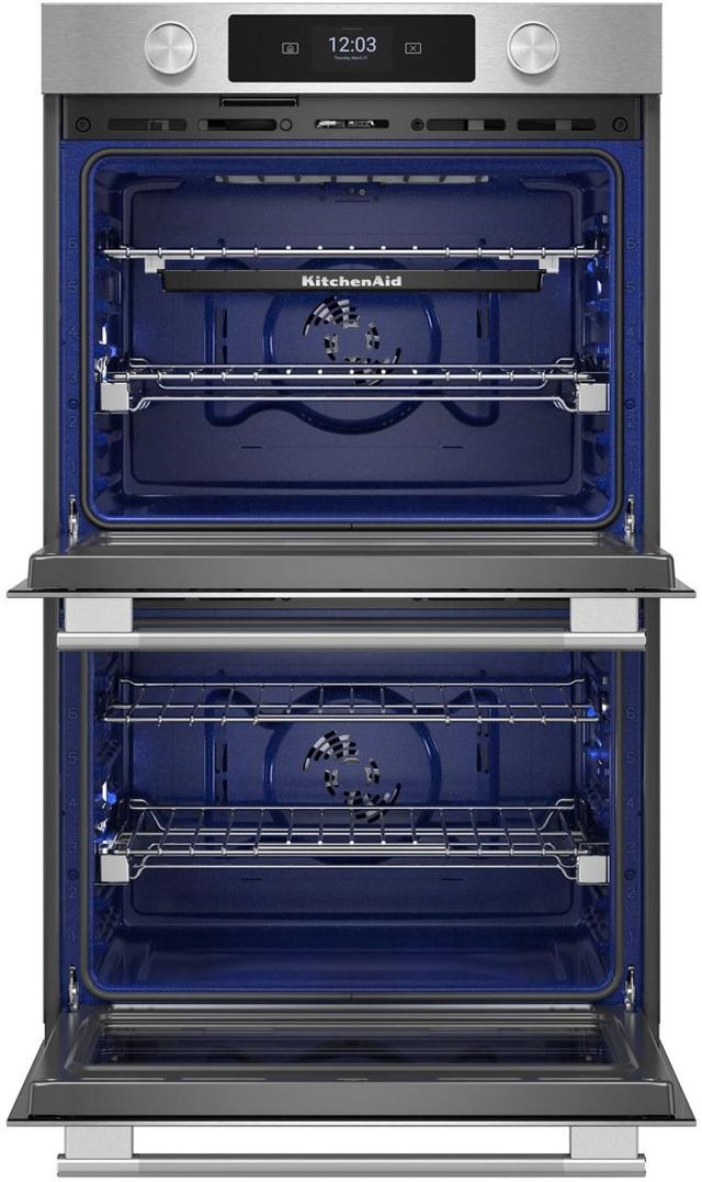 KitchenAid® 30" PrintShield Stainless Smart Double Electric Wall Oven with Intelligent Cooking Camera-1