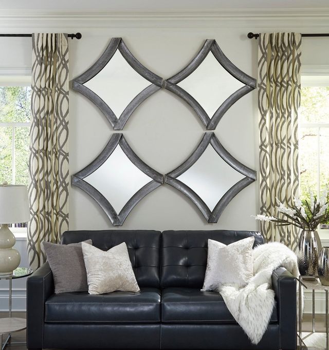 Signature Design by Ashley® Posie Antique Silver Accent Mirror-4