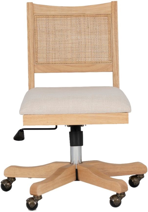Linon Beaux Natural Office Chair-2