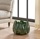 Uttermost® Petal Pinch Deep Green Glaze Indoor-Outdoor Ceramic Bowl-2