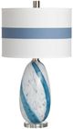 Crestview Collection Prescott Blue/White Table Lamp-0