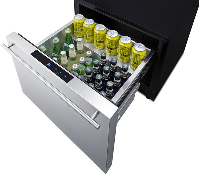 Summit® 2.0 Cu. Ft. Stainless Steel Refrigerator Drawers-3