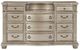 Mazin Furniture Cavalier Silver Dresser with Marble Insert-1