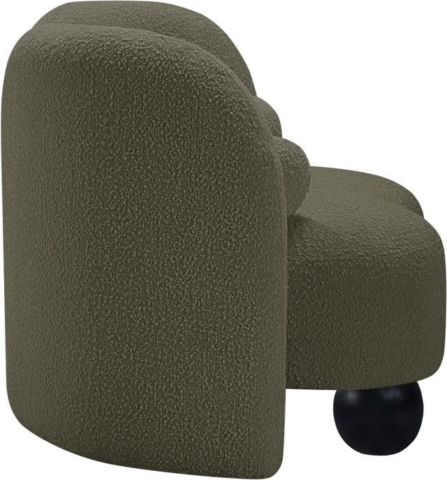 Meridian Furniture Daphne Olive Boucle Fabric Accent Chair-3