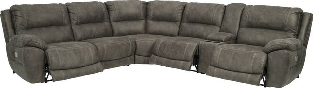 Signature Design by Ashley® Cranedall 7-Piece Quarry Power Reclining Sectional-0