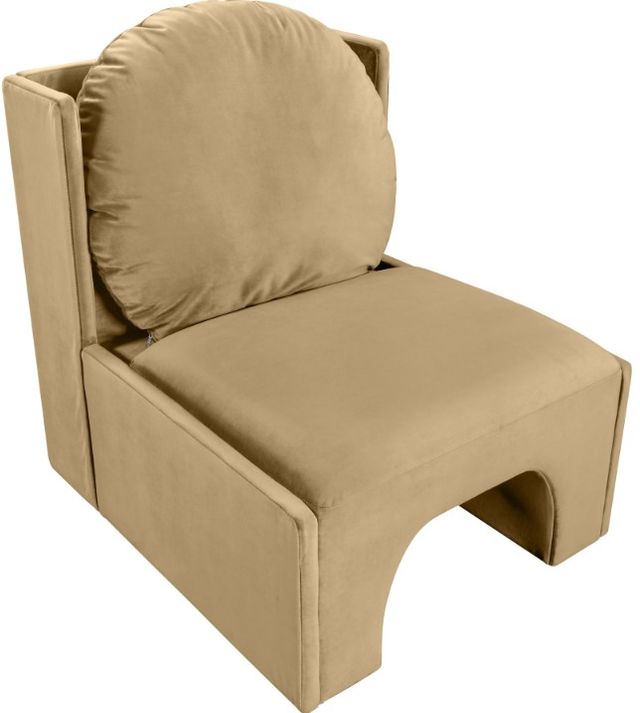 Meridian Furniture Sigma Camel Velvet Upholstered Accent Chair-2