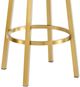 Armen Living Madrid Gold/Vintage Gray Swivel Bar Stool-2