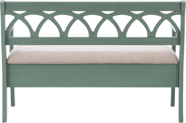 Powell® Elliana Teal Storage Bench-4