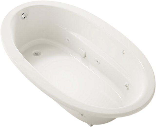 KOHLER® Sunward® Biscuit 60" x 42" Drop-In Whirlpool Bath-0