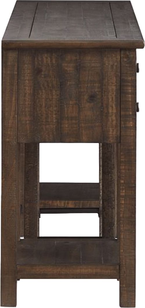 Magnussen Home® Smithton 2-Piece Homestead Brown Sofa Table and Stool Set-3