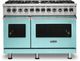 Viking® 5 Series 48" Bywater Blue Pro Style Dual Fuel Natural Gas Range-0