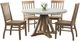 Elements International Lakeview 5-Piece Natural/White Round Dining Set-0