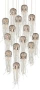 Currey & Company Medusa Nickel/Silver Round Multi-Drop Pendant Lighting-0