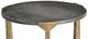 Bassett Mirror Amara Acid Wash Pewter Accent Table with Bronze Base-2