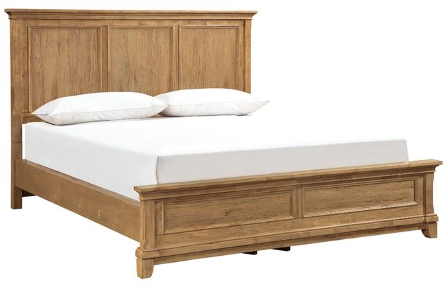 New Classic® Home Furnishings Sunstone Honey California King Panel Bed-0