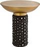 TOV Furniture Blaze Glass/Brass Side Table-0