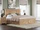 Signature Design by Ashley® Makidern Tan King Panel Bed with 6-Drawer Storage-1