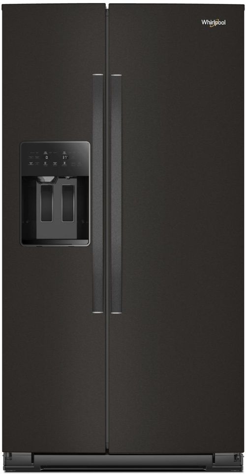 Whirlpool® 36" 20.9 Cu. Ft. Black Stainless Steel Counter Depth Side by Side Refrigerator-0