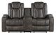 Mazin Furniture McBride Brown/Grey Power Reclining Loveseat-1