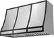 Zephyr Designer Collection 48'' Matte Black Forte Hood Banding Kit-2