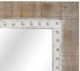 Crestview Collection Squared Away Brown/Off-White Wall Mirror-1