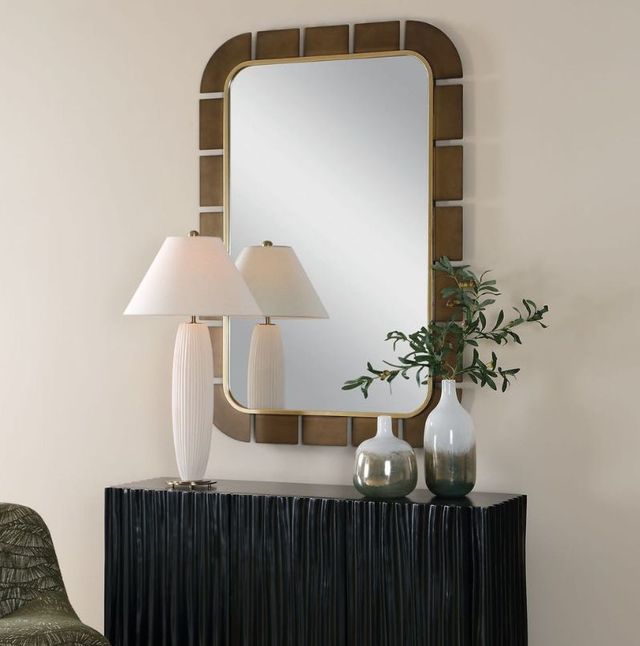 Uttermost® Segment Dark Bronze Mirror-2