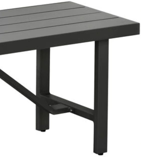 Intercon Navarro Mocha Metal Outdoor Bench-2