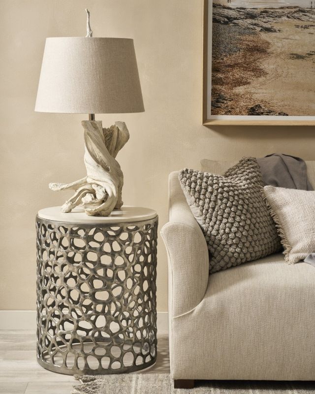 Universal Explore Home™ Oasis Antique Nickel Side Table-1