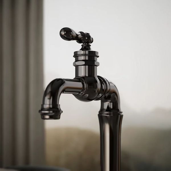 KOHLER® Artifacts® Gentleman's® Vibrant Titanium Single-Handle Bar Sink Faucet-3