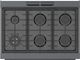 Bosch® 800 Series 36" Black Stainless Steel Pro Style Gas Range-1