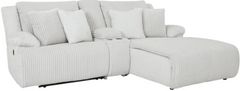 Signature Design by Ashley® Top Tier 3-Piece Alloy Manual Reclining Chaise Sectional