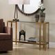 Uttermost® Kendrick Gold Leaf Glass Console Table-4