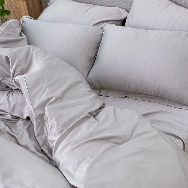 Hush Iced 3-Piece Grey Queen Duvet Cover Set-1