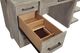 Aspenhome® Platinum Gray Linen 60" Desk with Open Shelves-2