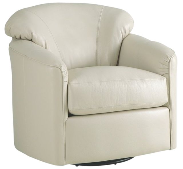 Craftmaster® Customizable CM Leather Swivel Glider Chair-0