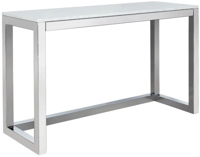 Modus Furniture Amalfi Chrome/White Sideboard-0