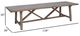 Nest Home Collections Two Harbors Antique Natural 118" Rectangular Dining Table-2
