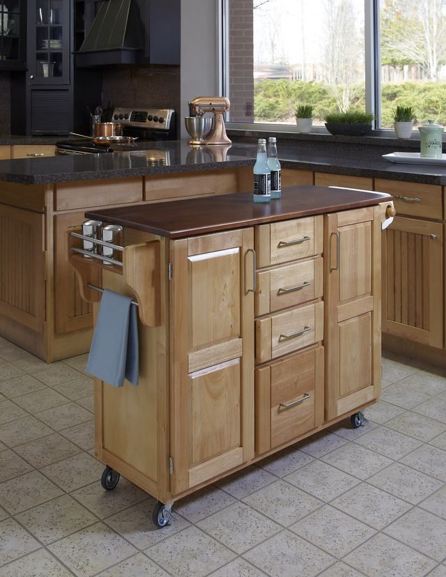 homestyles® Create-a-Cart Brown Kitchen Cart-1