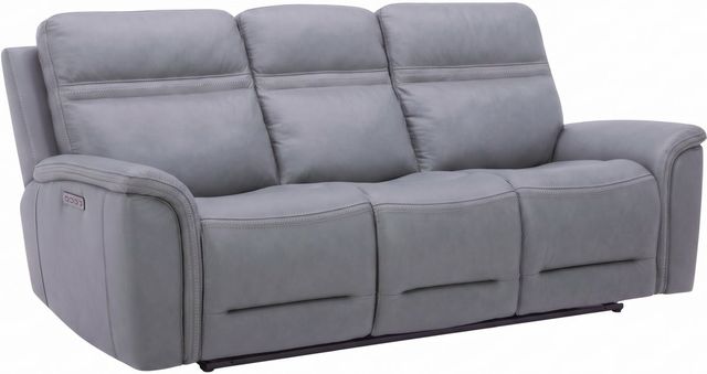 Liberty Furniture Cooper 3-Piece Blue Gray Leather Power Reclining Living Room Seating Set-1