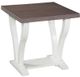 John Thomas Furniture® LaCasa Gray/White End Table-0