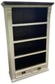 Million Dollar Rustic Brown/Frosted White Bookcase-0